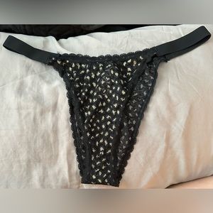 NWT black leopard Victoria's Secret brazilian XL